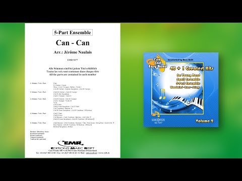 Jérôme Naulais: Can-Can - Editions Marc Reift - for Concert Band