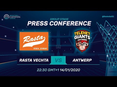 Rasta Vechta v Telenet Giants Antwerp - Press Conference - Basketball Champions League 2019-20