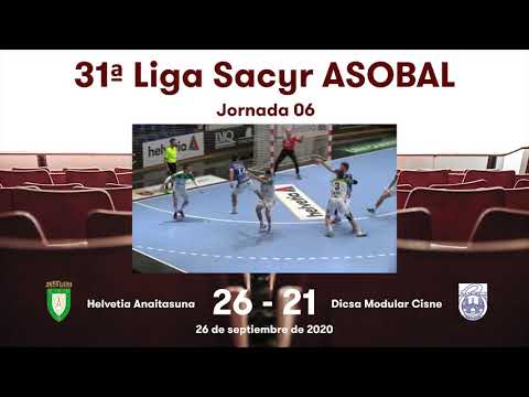 31ª Liga Sacyr ASOBAL J06: Helvetia Anaitasuna - Dicsa Modular Cisne 26-21