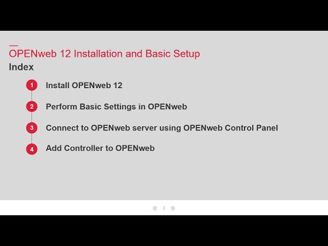 Tv240102 Openweb12 Installation And Basic Setup