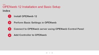TV240102 OPENweb12 Installation and Basic Setup