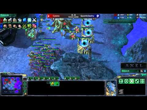Guest Commentary - QxGDestiny (Z) vs. Cyrano (P) - Starcraft 2 - By Axel