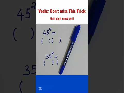 Vedic Math Trick You’ll Wish You Knew Sooner! | Fast Square Shortcut 🔥