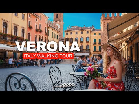 Verona, Italy walking tour 4K 60 FPS | The most romantic place on Earth?