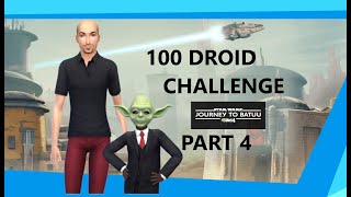 DROIDS in the Sims 4 Journey to Batuu 100 Droid Challenge Part 4 Technical Difficulties Disney + EA