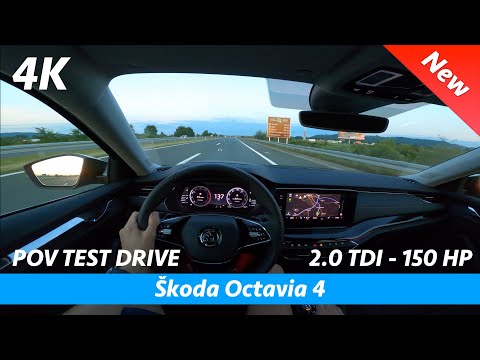 Škoda Octavia 4 2020 - POV test drive in 4K | 2.0 TDI - 150 HP, 0 - 100 km/h