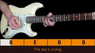 PLAY ALONG "THE SKY IS CRYING" STEVIE RAY VAUGHAN | Guitar Pilgrim