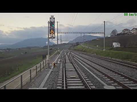 [Cab-ride] Neuchâtel - Buttes, en cabine d'un R21 (RBDe560 Domino)