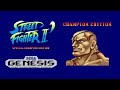 Street Fighter II Special Champion Edition Sega Genesis CE Sagat Playthrough HD RetroGameUp