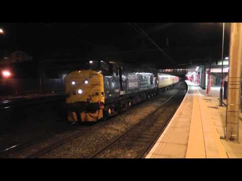 37425 Top'n'Tail 37610 3M05 Mossend - Derby RTC Test Train, 27th March 2014 THRASH !!