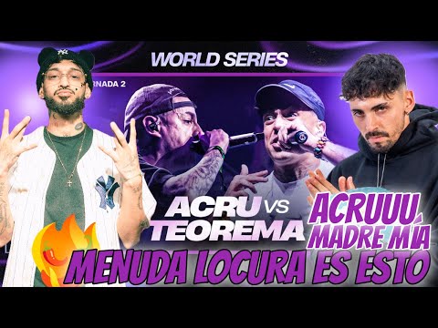 ACRU ESTÁ A OTRO NIVEL🔥🔴TEOREMA VS ACRU🔴DE LO MEJOR DEL DIA   FMS WORLD SERIES EL SALVADOR J2