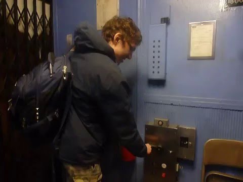 AMAZING 1912 Otis Manually Controlled Traction Freight Elevator At An ?? Location In NYC