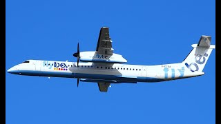 preview picture of video 'DONCASTER AIRPORT (UK)  FLYBE DASH 8,  JERSEY  & BELFAST CITY'