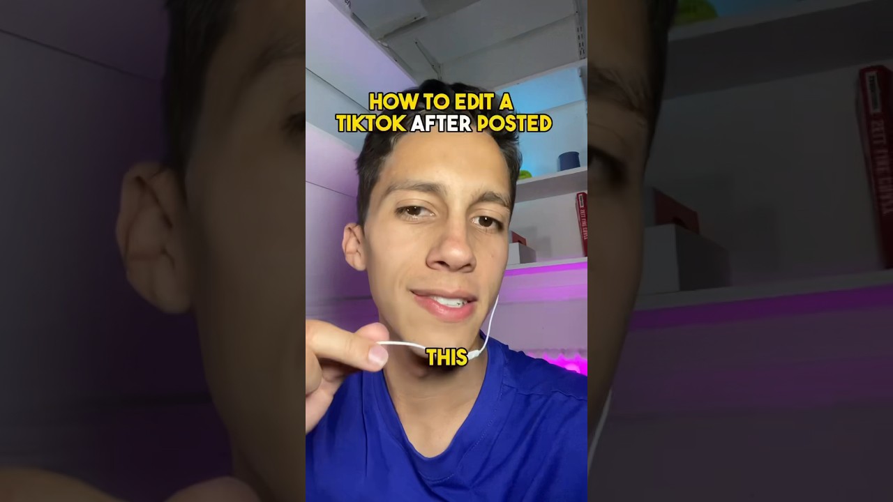 How to edit a tiktok video after posted #contentcreator #shorts #videoediting