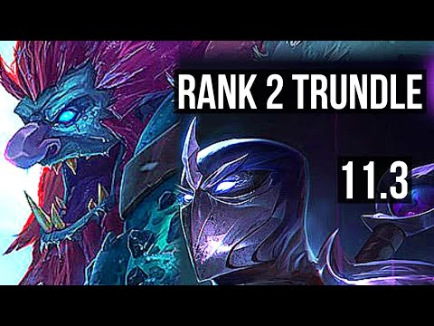 TRUNDLE vs SHEN (TOP) | Rank 2 Trundle, 5/2/10, 1.1M mastery, Rank 16 | TR Challenger | v11.3