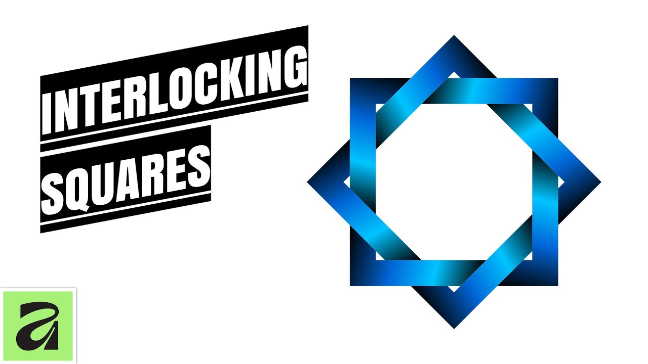 Interlocking Squares Design Using Affinity Shape Builder Tool