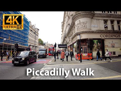 LONDON Piccadilly Walk | Central London | Westminster| The Ritz Hotel | UHD 4K