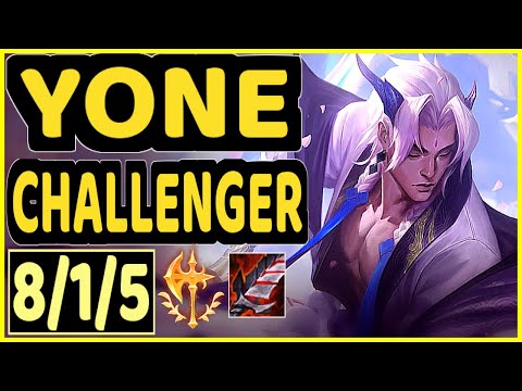 SHOWMAKER (YONE) - 8/1/5 KDA MID CHALLENGER GAMEPLAY - KR