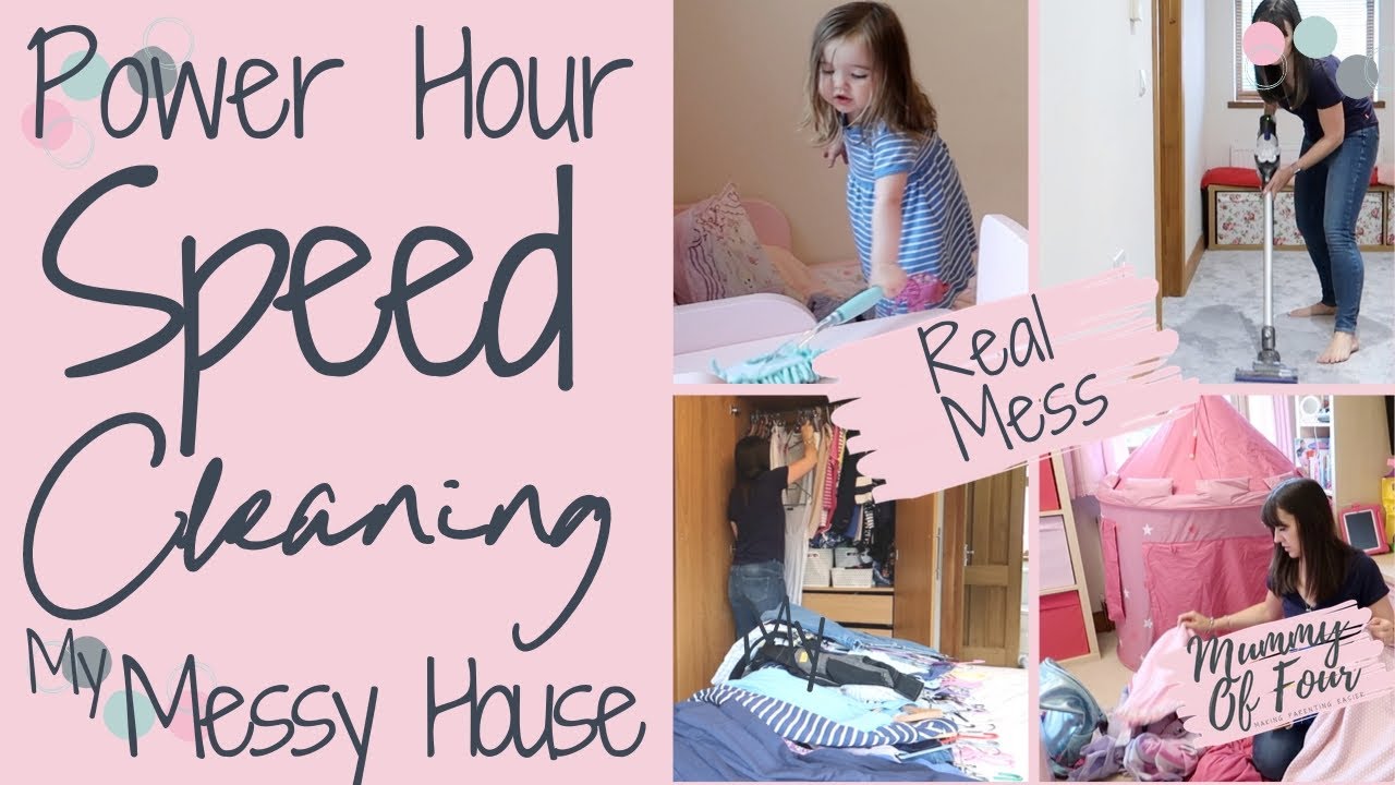 SPEED CLEANING MY HOUSE | POWER HOUR SPEED CLEAN WITH ME UK | CLEANING MOTIVATION