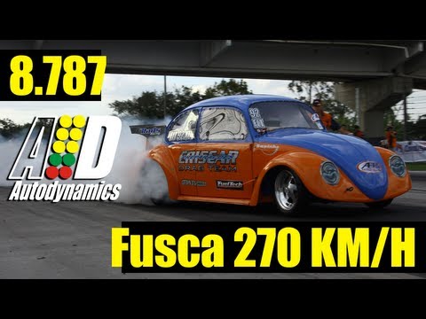 [Autodynamics Revista Dragstrip] Fusca Criscar recorde 8.787@270kmh
