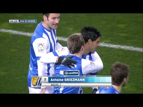 Gol de Griezmann (1-0) en el Real Sociedad - Elche CF - HD