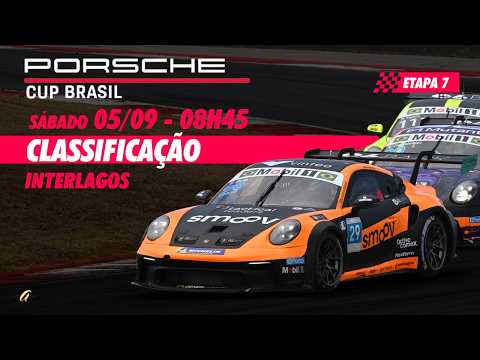PORSCHE CUP BRASIL AO VIVO - CLASSIFICAÇÃO - INTERLAGOS - Sábado (05/09) - 08h45