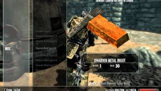 Skyrim How to make dwarven ingots