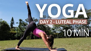 10 MIN FULL BODY YOGA | Stretch & Relax | Beginner Friendly | Day 2 Luteal Phase