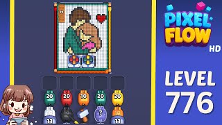 Pixel Flow Level 776 Solution Walkthrough