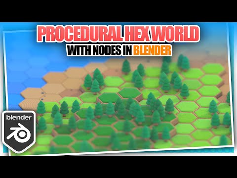 Making Procedurally Generated Hex Worlds with Geometry Nodes [In Blender]