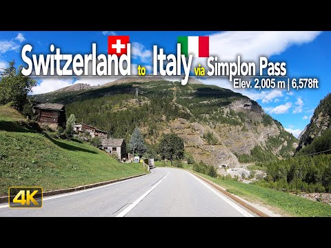 Simplon Pass, Switzerland | Driving across the Simplon Pass from Brig 🇨🇭 to Domodossola 🇮🇹