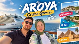 Aroya Cruise Gemisi Vlog 🚢 | İlk yurtdışı seyahatimiz ve tüm yaşadıklarımız sizl