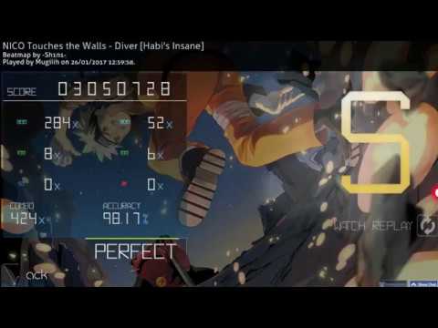 [Osu!] Naruto Shippuden: Opening 8 - diver (Habi's insane)
