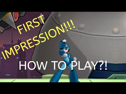 HOW TO PLAY MEGAMAN X DIVE?!! FIRST IMPRESSION REVIEW!!!