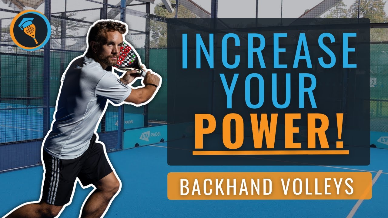 Backhand volley power: body rotation and leg drive