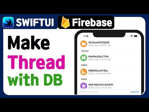 [SwiftUI] Firebase Database (2) - Make Thread tutorial using SwiftUI ( Create, Read, Update, Delete)