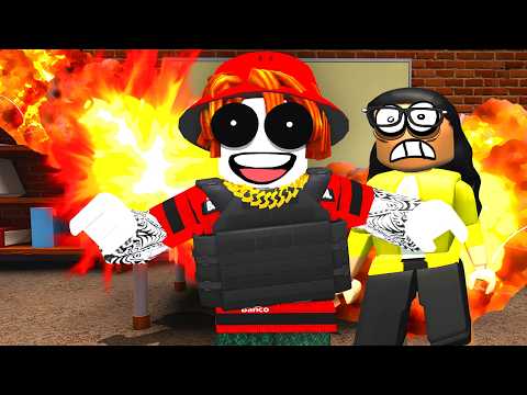 DESTRUI A ESCOLA BRASILEIRA COM ROBUX INFINITO ATIVADO NO ROBLOX 💥🔥
