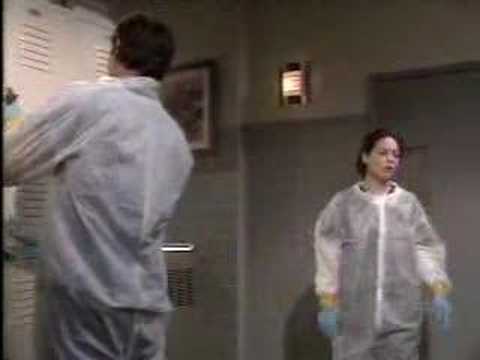 Patrick Drake and Elizabeth Webber helping sick doctor