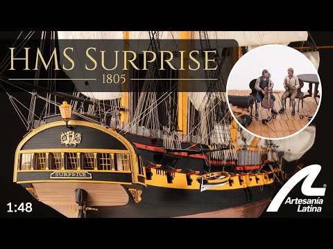 HMS SURPRISE from MASTER and COMMANDER - 100% NEW 1:48 scale model - ARTESANIA LATINA ref. #22906