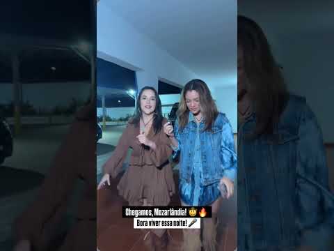 Day e Lara chegando para o show em Mozarlândia-GO