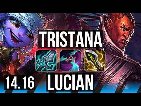 TRISTANA vs LUCIAN (MID) | 8/2/6 | EUW Master | 14.16