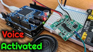 Make A Voice Activated Mp3 Player Using Arduino and MOVI Voice Recognition Synthesizer Shield