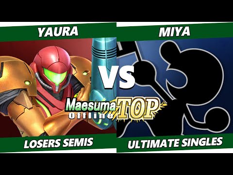 MaesumaTOP #10 Losers Semis - Yaura (Samus) Vs. miya (Game & Watch) SSBU Ultimate Tournament
