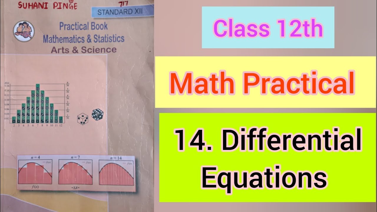 14. Differential equations।।Math practical।। Class 12th।।@suhanii_49