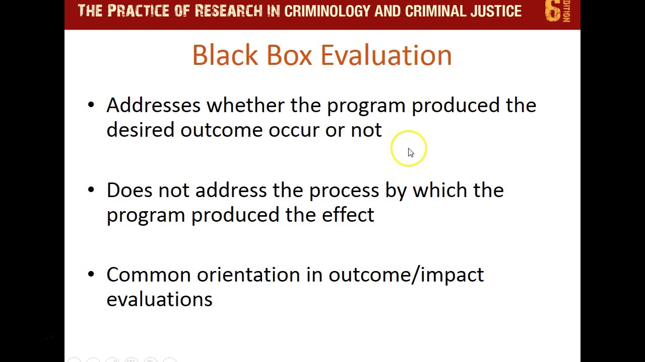 Lecture 14 Evaluation Research
