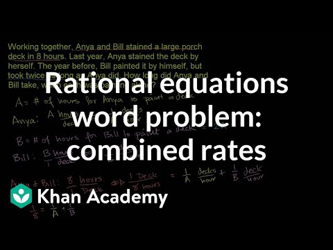 Applying Rational Equations 2