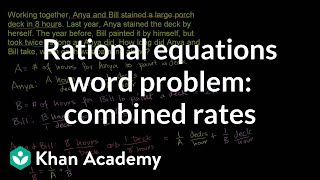 Applying Rational Equations 2