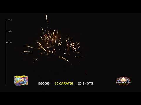 25 Carats! BS6008 Bright Star Fireworks