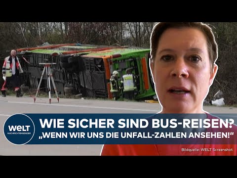 A9 BEI LEIPZIG: Tote nach Unfall mit Flixbus! Wie sicher sind Reisen mit dem Bus? I WELT Analyse