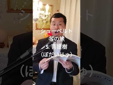 経営学科 #シューベルト 「5. 菩提樹(ぼだいじゅ)」 #冬の旅  #日本語カバー  #織田幸男 (テノール) Der Lindenbaum